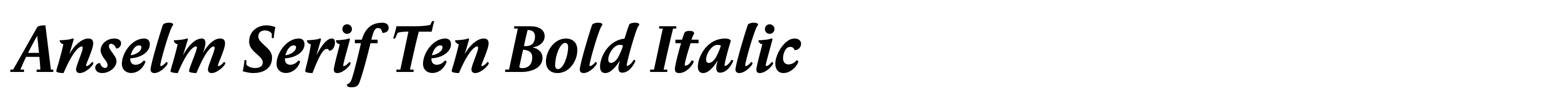 Anselm Serif Ten Bold Italic